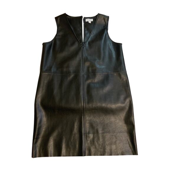 Evereve Elodie Shift Dress faux leather - Picture 9 of 12